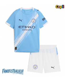 Manchester City Echipament de Fotbal Replică 2025-26 Copii Acasa (+ Șorturi)